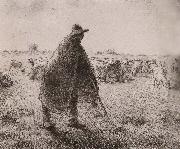 Shepherden in the field, Jean Francois Millet